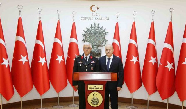 Jandarma Genel Komutanı Orgeneral Çetin Çorum’da