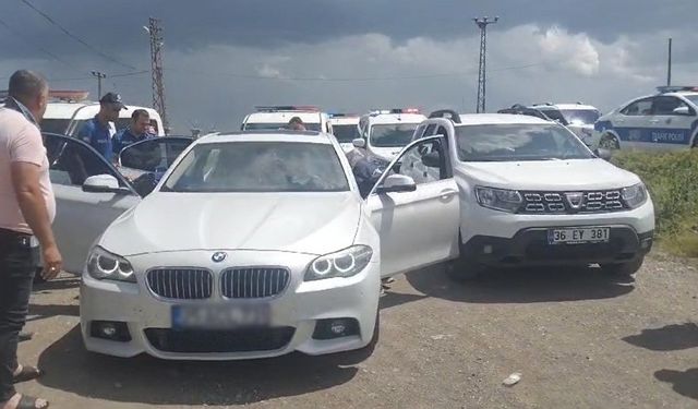 Kars’ta polisin dur ihtarına uymayan sürücü takip sonucu yakalandı