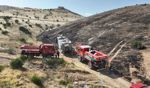 Malatya’da korkutan örtü yangını