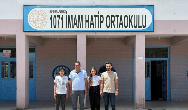 Malazgirtli öğrenciler il birincisi oldu