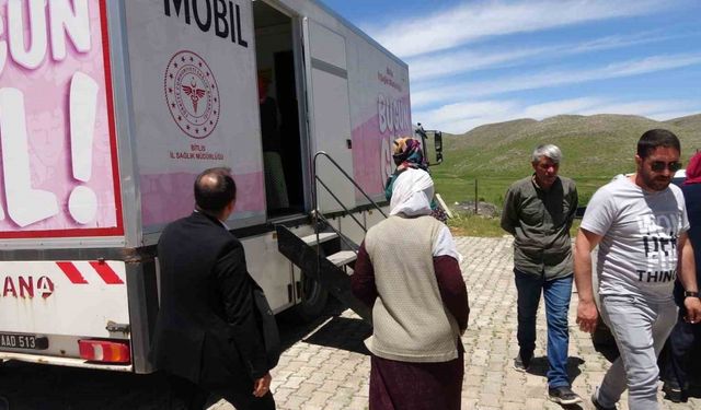 Mobil KETEM tırıyla köy köy gezip tarama yapılıyor