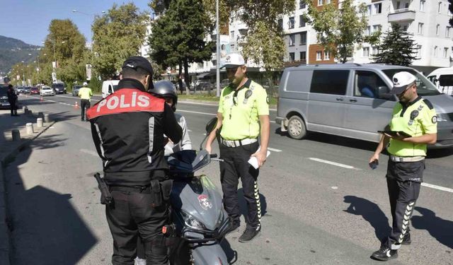 Ordu’da bir haftada 15 binden fazla araç denetlendi