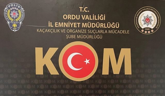 Ordu’da organize suç örgütüne yönelik operasyon: 2 tutuklama