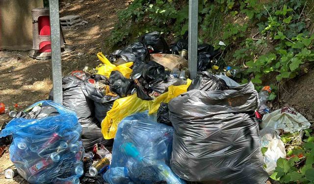 Piknikçiler Belgrad Ormanı’nı çöp yığınına çevirdi