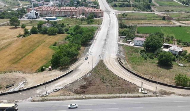 Samsun Şehir Hastanesi bağlantı yolu çalışmaları