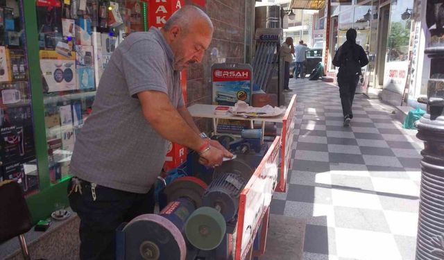 Sungurlu’da bıçakçıların ’Bileme’ mesaisi başladı