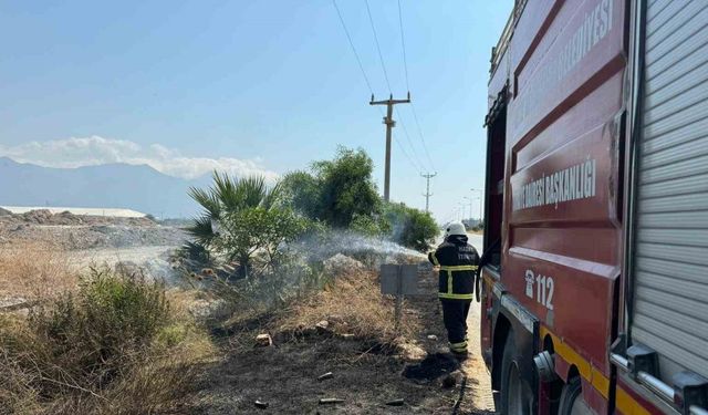 Arsuz’da otluk yangını söndürüldü