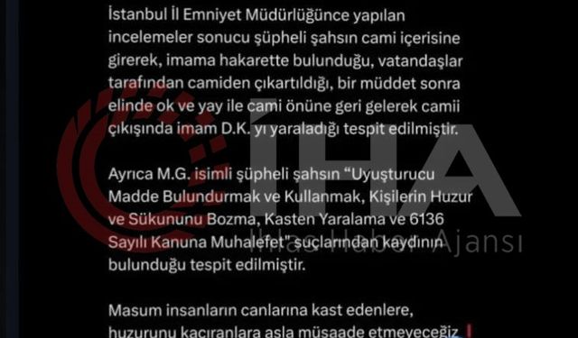 Bağcılar’da okla vurulan imam taburcu oldu: İmamın eşi: "Şükürler olsun, sağlık durumu iyi"