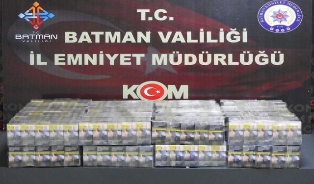 Batman’da tankerle kaçak sigara sevkiyatı polise takıldı