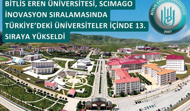 BEÜ, SCIMAGO İnovasyon sıralamasında 13’üncü sıraya yükseldi