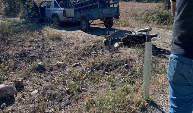 Burdur’da otomobil ile çarpışan motosikletli çocuk yaralandı