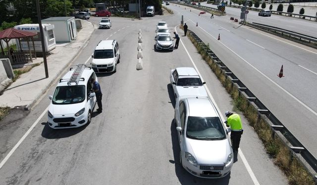 Çorum’da 480 araç trafikten men edildi