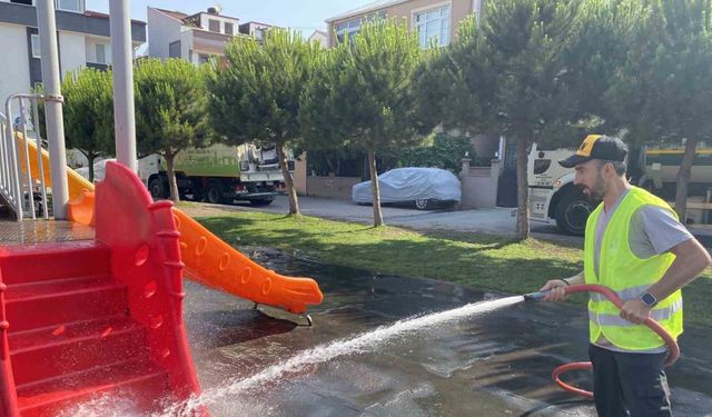 Darıca’da parklara hijyenik dokunuş