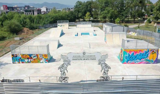 Kartepe’ye skate park yapıldı