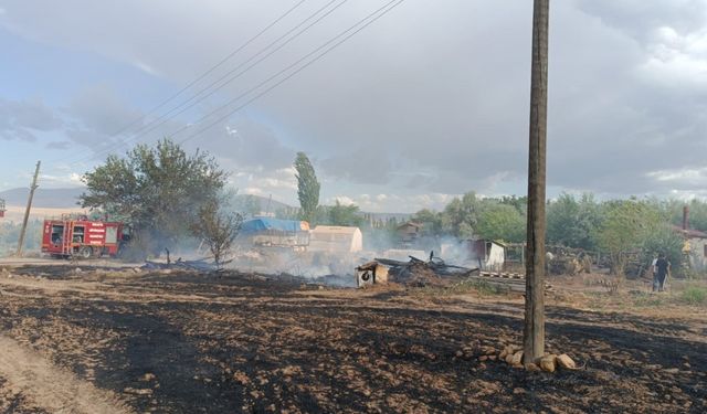 Malatya’da anız yangını