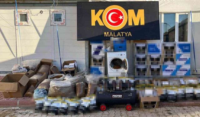 Malatya’da kaçakçılık operasyonu