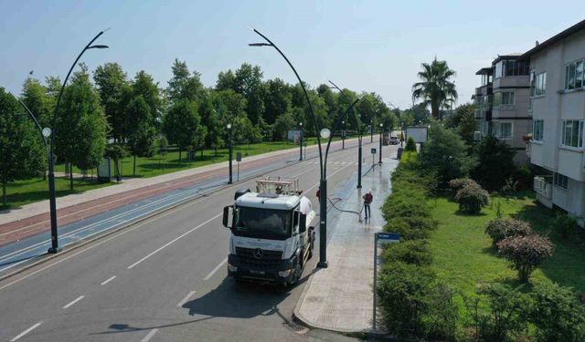 Ordu’da caddeler temizleniyor