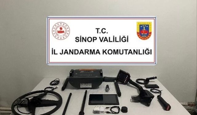 Sinop’ta izinsiz kazıya suçüstü