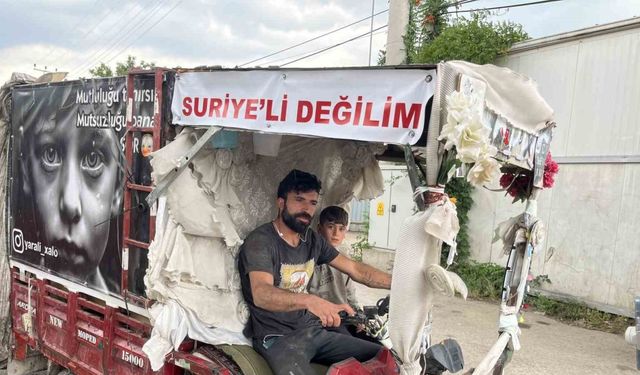 Suriyeli sanılmaktan korktu, motosikletine yazdı: "Artık önümü kesmiyorlar"