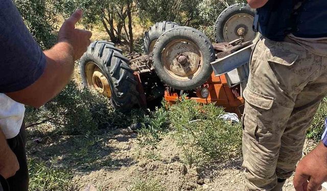 Ters dönen traktörün 18 yaşındaki sürücüsü öldü