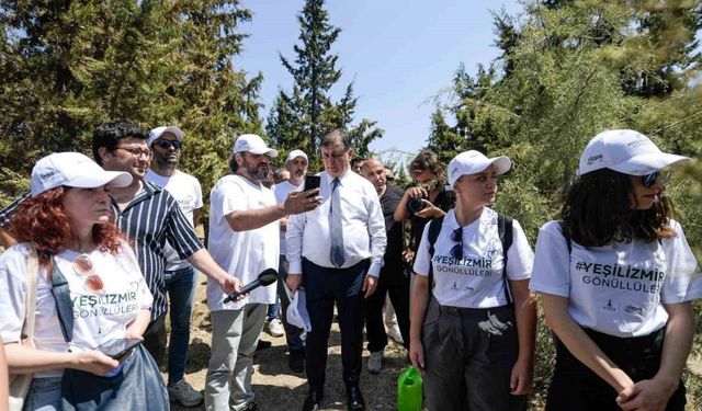 Başkan Tugay’dan yanan alanlarda saha mesaisi