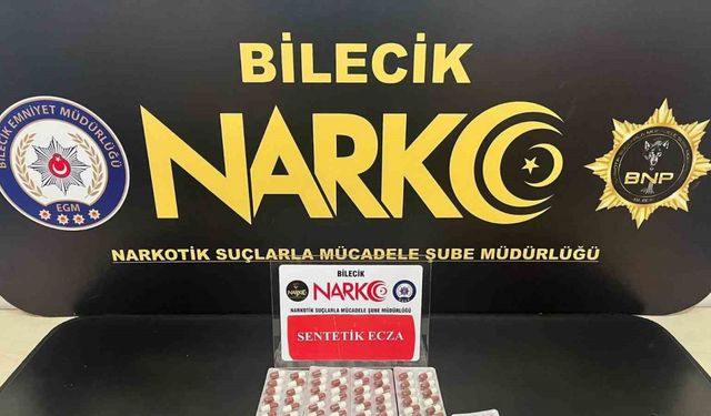 Bilecik’te aranan araçta çok sayıda uyuşturucu madde ele geçirildi