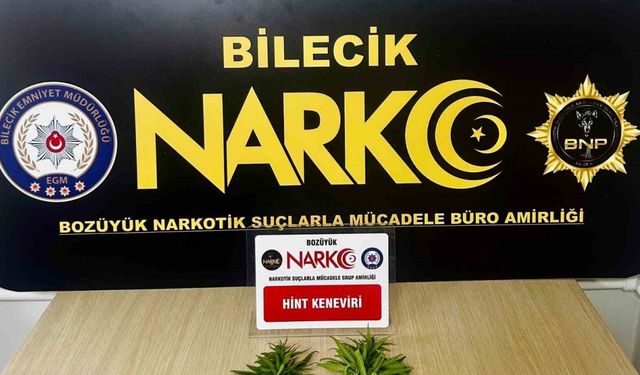 Bilecik’te yakalanan şüphelinin üzerinde uyuşturucu madde ele geçirildi