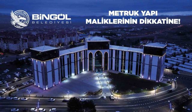 Bingöl’de metruk yapılar için süreç başladı