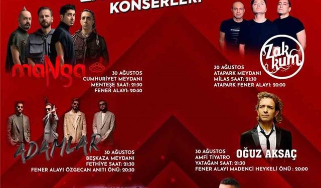 Büyükşehir Belediyesi Zafer Bayramı’nı konserlerle kutlayacak