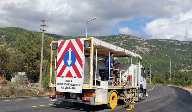 Büyükşehir ekipleri 10 bin km çizgi çalışması yaptı