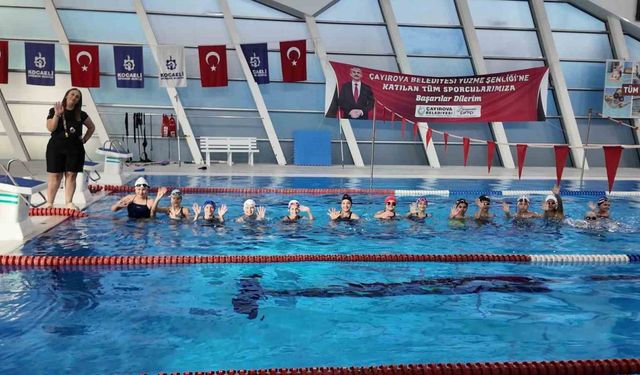 Çayırovalı minik yüzücülerin hedefleri olimpiyat