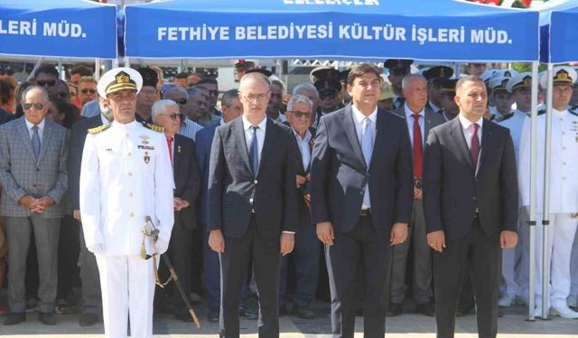 Fethiye’de Zafer Bayramı’nın 102. yılı törenlerle kutlandı