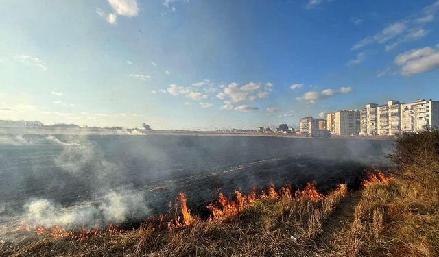 Kapaklı’da Yeni Sanayi Sitesi mevkiinde yangın