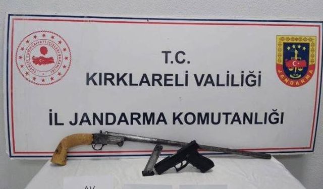 Kırklareli’de huzur güven uygulaması: aranan şahıs yakalandı, silahlar ele geçirildi