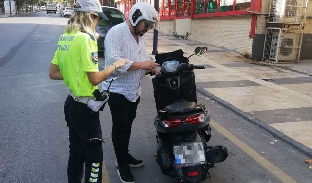 Manisa’da 55 motosiklet trafikten men edildi