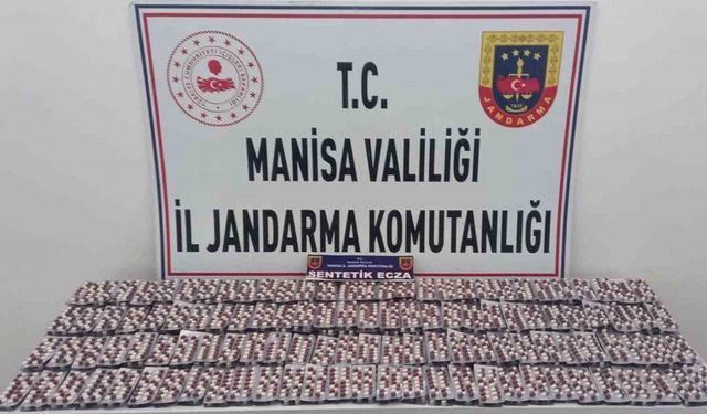 Manisa’da binlerce sentetik ecza hapı ele geçirildi