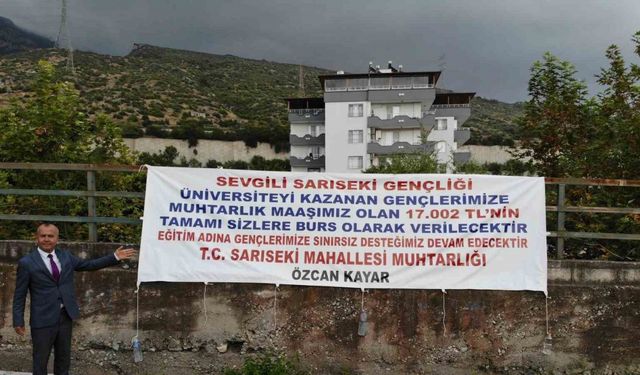 Muhtardan alkışlanacak hareket