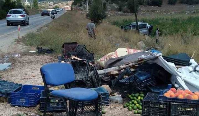 Seydikemer’de otomobil manava daldı: 1 ölü, 2 yaralı