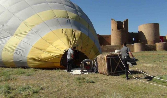 Tarihi Ani Ören Yeri’nde ilk kez balon uçuruldu