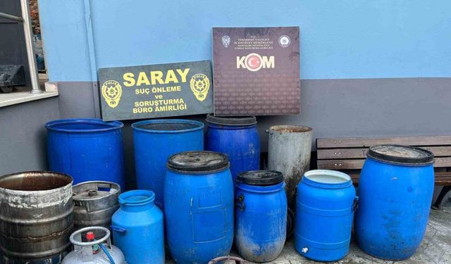 Tekirdağ’da 460 litre sahte alkol ele geçirildi: 1 gözaltı