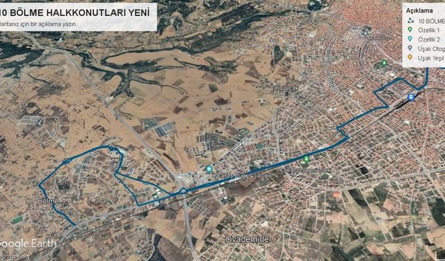 Uşak Belediyesi denetimli özel halk otobüslerinde yeni güzergâhlar belli oldu