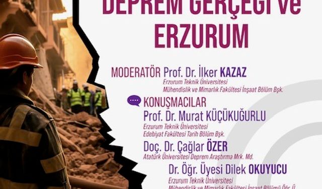 28. Sultan Sekisi toplantısı ‘Deprem Gerçeği ve Erzurum’ başlığıyla 1 Kasım’da yapılacak