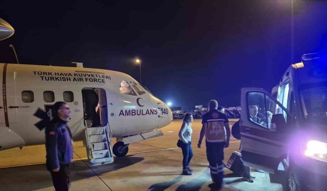 Acil organ nakli bekleyen hasta için Hava Kuvvetleri’nin ambulans uçağı devreye girdi