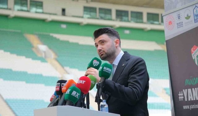 Bursaspor Başkanı Enes Çelik: “Tebrikler çocuklar”