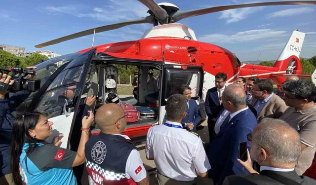 Çanakkale’de ambulans helikopter göreve başladı