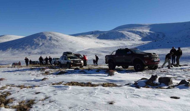 Erzurum’un saklı güzelliklerini off-road ile keşfediyorlar