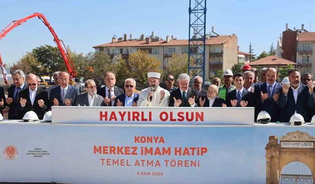 Konya Merkez İmam Hatip Lisesinin temeli atıldı