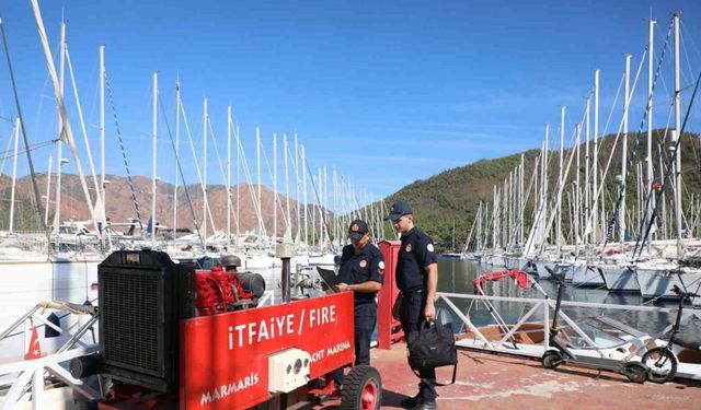 Marina, liman ve çekeklerde yangın denetimi