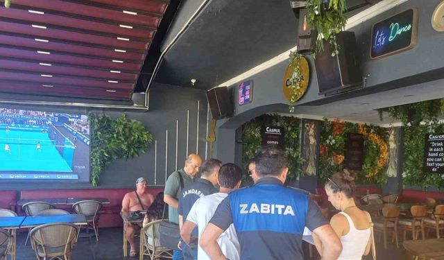 Marmaris’te zabıtadan nargile ve tütün denetimi