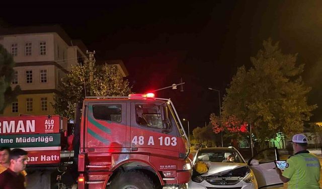 Menteşe’de trafik kazası: 1 yaralı